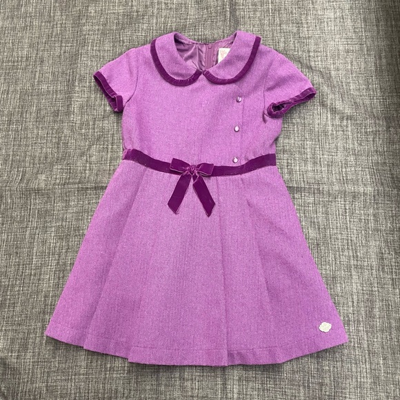 American Girl Beforever Rebecca Purple Plum Dress Size 8 - Picture 2 of 6